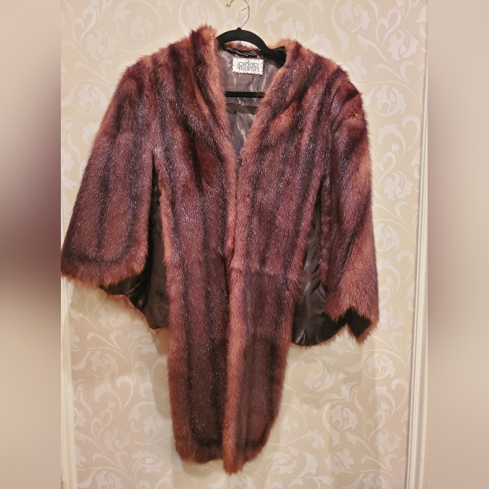 Jordan marsh fur cape asymmetrical